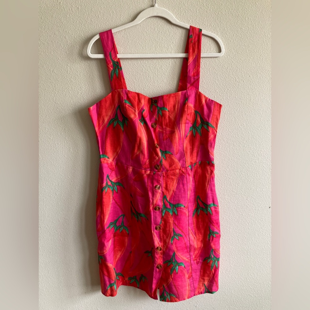 Farm Rio Chili Pepper Mini Dress